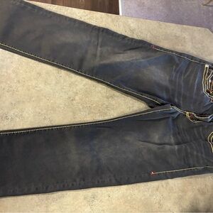 True Religion Dark Gray Bootcut Jeans